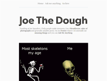 Tablet Screenshot of joethedough.com